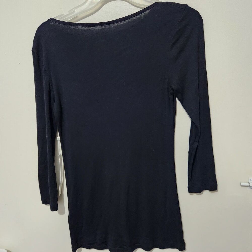 Caslon Top Size Small Black Nordstrom Casual Top - Picture 6 of 12